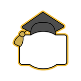 Graduate Name Plaque Cookie Cutter & Stamp