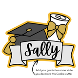 Graduation 2026 Banner Cookie Cutter & Stamp
