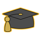 Graduation Cap Cookie Cutter & Stamp