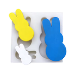 Bunny Silicone Mold 3 Cavity