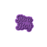 Its a Boy Script Cookie Cutter & Stamp