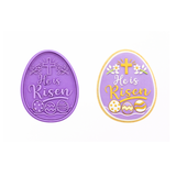 He Is Risen Easter Egg Cookie Cutter & Stamp