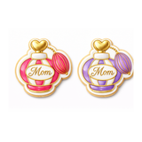 Luxury Mom Perfume Bottle Cookie Cutter & Stamp