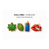 Chill Vibes Cookie Cutter & Stamp Set – 4 Piece