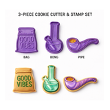 Chill Vibes Cookie Cutter & Stamp Set – 4 Piece