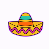 Sombrero Celebration Cookie Cutter Only or Cutter & Stamp