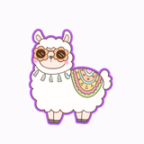 Llama Fiesta Cookie Cutter Only or Cutter & Stamp