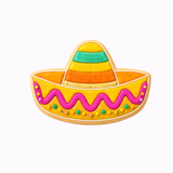 Sombrero Celebration Cookie Cutter Only or Cutter & Stamp