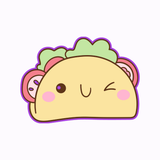 Kawaii Winking Taco Cookie Cutter & Stamp – Cute Fiesta Cookie Cutter