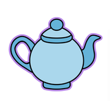 Classic Teapot Cookie Cutter and Stamp