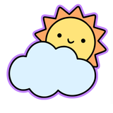 Smiling Sunshine Cloud Cookie Cutter & Stamp