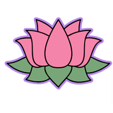 Blooming Lotus Cookie Cutter and Stamp