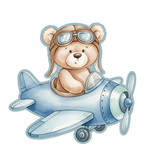 Aviator Teddy Cookie Cutter and Stamp