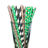 Football Party Paper Straws – 20 Count