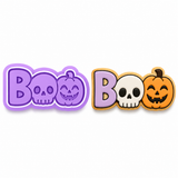 BOO Word Cookie Cutter & Embosser (2.0", 2.5", 3.0", 3.5", 4.5")