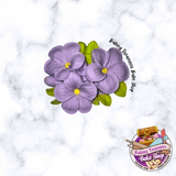 Plumeria With Leaves Silicone Mold