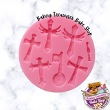 Cross Silicone Molds Baptism