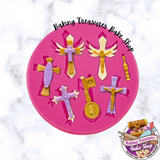 Cross Silicone Molds Baptism