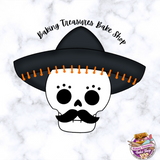 Man Skull Cookie Cutter with Hat