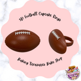 3D Football Cupcake Rings 12 Pcs