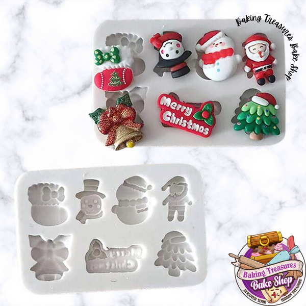 Merry Christmas Silicone Mold #1
