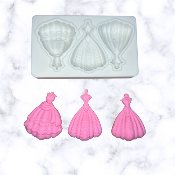 princess dress mold 1pc 3d princess portrait candle silicone mold wear wedding