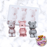 Teddy Bear Trio Silicone Mold