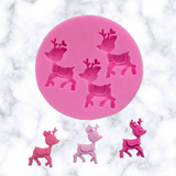 Christmas Rudolph Trio silicone mold