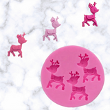 Christmas Rudolph Trio silicone mold