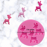 Christmas Rudolph Trio silicone mold