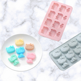 Cute Cat HK Face and Sitting Silicone molds