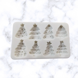 8Cavity Christmas Trees silicone mold