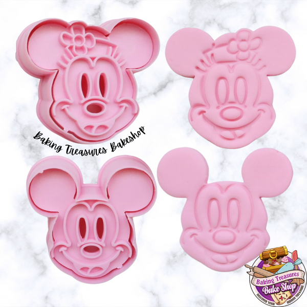 Mr & Mrs Mouse Cookie Cutter and Embosser