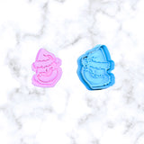 Mini Christmas Grump Hand or face Cookie Cutter +Stamp