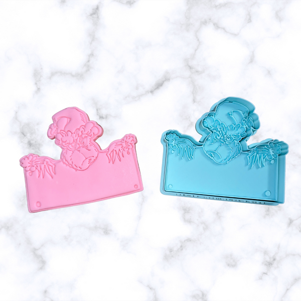 Christmas Grump  holding sign Cutter & Stamp