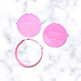 Lowrider Face and Bomb Car Cookie cutter and Stamp