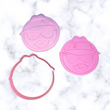 Lowrider Face and Bomb Car Cookie cutter and Stamp