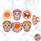 Dia de los Muertos "Day of the Dead" Ring Toppers 12 ct