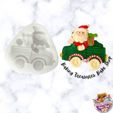 Christmas Santa Clause Driving Silicone Mold