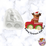Christmas Deer Driving Silicone Mold