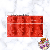 Gingerbread Christmas Chocolate Silicone Mold