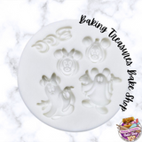 Magical Halloween Ghost and Pumpkins Silicone Mold