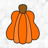 Pumpkin Cookie Cutter with Stamp Option