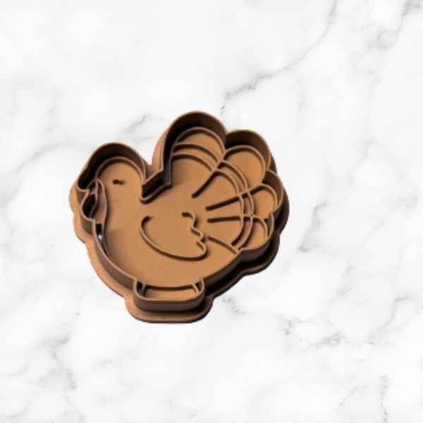 Turkey Cookie Cutter with Stamp Option
