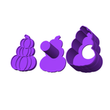 Three pumpkins cake pop mold