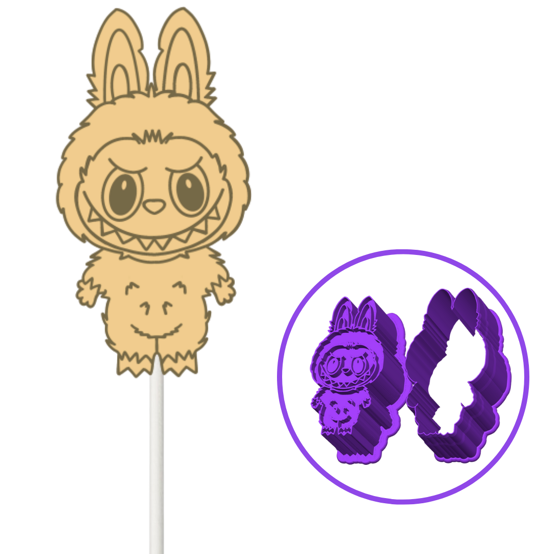 Cute Furry Creature Full Body POPPER Mold W Embosser – Baking Treasures ...