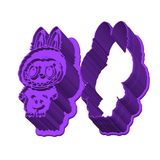 Cute Furry Creature Full Body POPPER Mold W Embosser