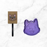 Werewolf Cookie Cutter with Stamp Option