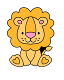Safari Lion Cookie Cutters With Stamp Option
