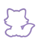 Fox Cookie Cutter with Stamp Option